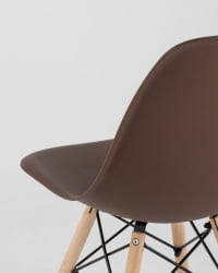 Стул Eames Style DSW коричневый 4 шт. комплект (разборный каркас)