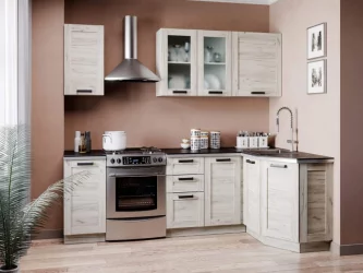 Тумба кухонная окончание 350 Винченца ЛД 234.220.000.013 Белый Дуб Крафт белый