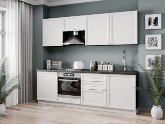 Шкаф кухонный 600 горизонтальный Джулия ЛД 284.710.000.077 Черный Белый