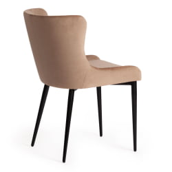 Стул MANTRA (mod. 713) ткань/металл, 49х61х82 см, высота до сидения 49 см, бежевый barkhat 5/черный