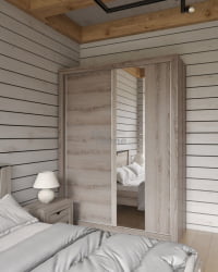 Шкаф-купе 2х дверный STM, Гарда (1760*626*2300) Ясень Таормино, 10128 