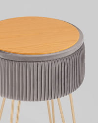 Пуф-столик Астор серый