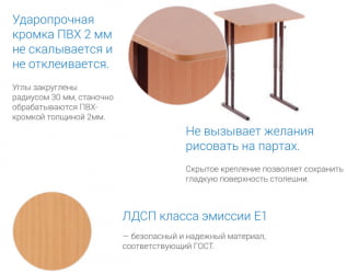 Стол ученический 2-местный регулируемый (ростомат) (рост 5-7) 1200х500 мм ЛДСП Серый/Металл Серый