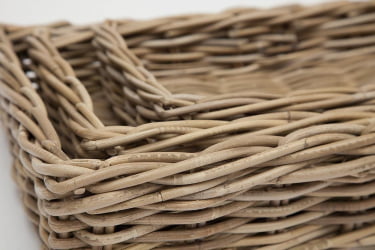 Корзина Secret De Maison Numbai (набор из 3 штук ) натуральный ротанг, 61*41*13/53*32*9/43*27*9 см, Натуральный Кубу / Natural Kubu