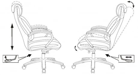 Кресло руководителя Бюрократ T-9904NSL светло-коричневый Leather Eichel