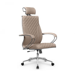 Кресло руководителя Metta L 2c 44C/K116 Infinity Easy Clean (MPES) Комплект 7 Темно-бежевое