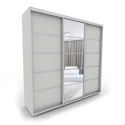 Шкаф-купе 3-х дверный Акцент-Квадро Д 1500х600 Выбеленное дерево