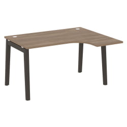 Стол эргономичный правый ОНИКС ВООД ОВ.СА-3(Р) Дуб Аризона/Темный / ONIX WOOD OW.SA-3(R)