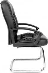 Кресло для посетителя CHAIRMAN 418V PVC Черный