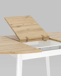 Стол раздвижной Rondo 100-135 Дуб/белый