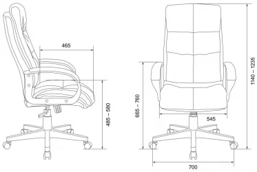Кресло руководителя Бюрократ CХ-824 Песочный Лигхт-21 / CH-824 Light-21