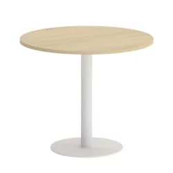 Стол журнальный круглый HOME OFFICE VR.SP-5-90.1 Акация Лорка/Белый металл