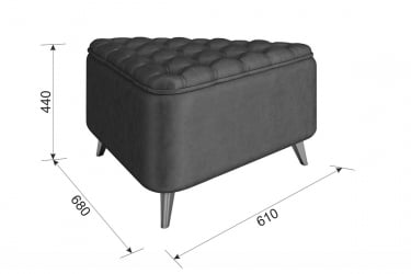 Пуф Трио PM-002.1 крем (экокожа)