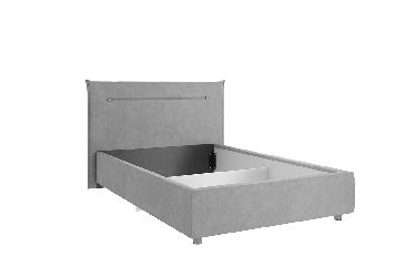 Кровать 1.2 Альба с подъем. механизмом ЗП.КМ1.2-01 графит (велюр) / ZP.KM1.2-01