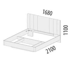 Кровать двуспальная Николь 901.01