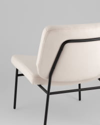 Кресло Эбигейл велюр молочный