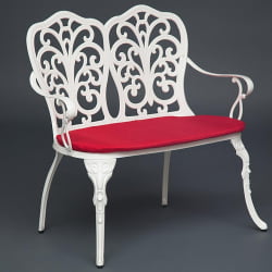 Скамья Secret De Maison Symphonie алюминиевый сплав, 95х56х92см, butter white