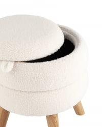 Пуф с ящиком Винни S Тедди белый