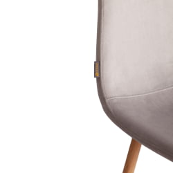 Стул BREEZE (mod. JSC-58) Велюр/металл , 44 х 53 х 86 см, Light grey (светло-серый) HLR14 / натуральный