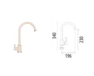 Смеситель СМ 2 Латте камень