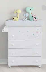 Детский комод Micuna Aura пеленальный B-970 white