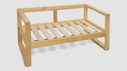 Диван двухместный DEmoku Д-2 серебристо-серый_холодный серый