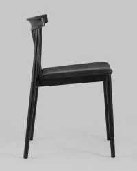 Стул пластиковый Ranch с мягким сиденьем Черный