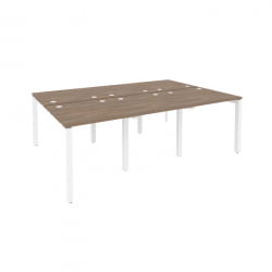 Рабочая станция на П-образном м/к ОНИКС О.МП-Д.РС-6.0.8 Дуб Аризона/Белый / ONIX O.MP-D.RS-6.0.8