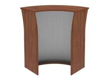 Стойка ресепшн угловая IMAGO РС-5 Орех французский