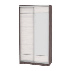 Белый шкаф-купе в прихожую Б-220х120х60-3(ЯАТ-ЯАС-Д7Д8) / B-220х120х60-3(ЯАТ-ЯАС-D7D8)