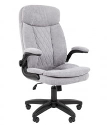 Кресло офисное CХАИРМАН 533 ткань Светло-серый / CHAIRMAN