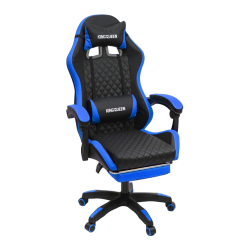 Геймерское кресло 892-1 цвет черный/синий с массажем 892-1-black-blue-mass