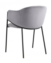 Стул Брасе велюр Серый / Brace