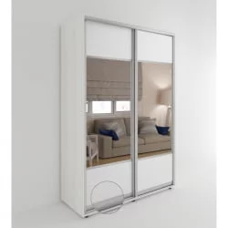 Шкаф-купе без зеркал Акцент-Дуэт КВ 1600х600 Выбеленное дерево