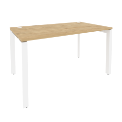 Стол рабочий на П-образном м/к ОНИКС О.МП-СП-3.8 Тиквуд Светлый/Белый / ONIX O.MP-SP-3.8