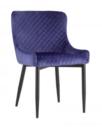 Стул Ститч ткань велюр (Синий)