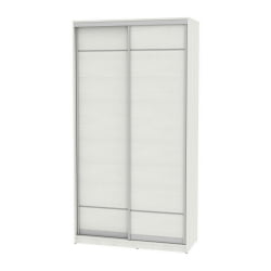 Белый шкаф-купе в прихожую Б-220х120х60-3(ВД-Д7Д7) / B-220х120х60-3(ВД-D7D7)