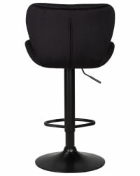 Стул барный DOBRIN BARNY BLACK (черный велюр (MJ9-101))