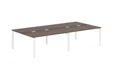 Переговорный стол ЕДИС ЕУCТ 3116 Дуб Денвер темный Мокко Белый / EDIS EUCT