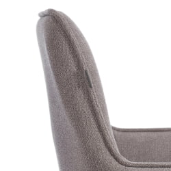 Кресло Murano/Мурано хром велюр/букле (HYP), бежевый