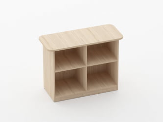 Тумба приставная к столу Glassy 3.18.12 Бук светлый