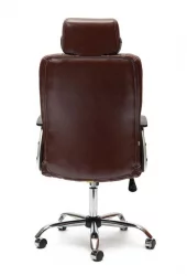 Кресло руководителя Oxford хром коричневый 2 TONE
