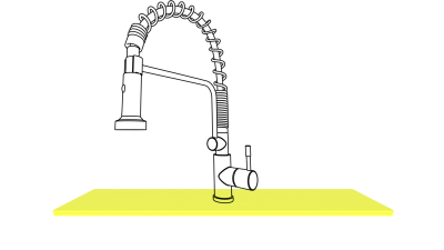 Подставка под кран Kit Kraken WING-GREEK ПодставкаПодКранWING-GULFYEL