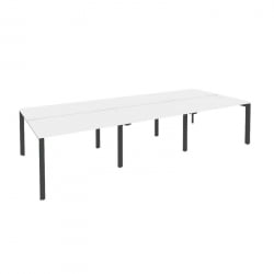 Рабочая станция на П-образном м/к ОНИКС О.МП-Д.РС-6.2.7 Белый Бриллиант/Антрацит / ONIX O.MP-D.RS-6.2.7