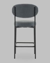 Стул полубарный Бриф DD ПБ букле темно-серый