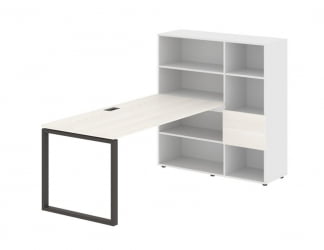 Рабочая станция ЕДИС ЕКРСТ 1217 Ясень Траун Мокко Белый / EDIS EQRST