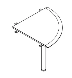 Приставка для письменного стола WKD 700 Дуб сонома