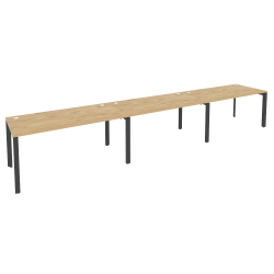 Рабочая станция на П-образном м/к ONIX O.MP-RS-3.4.8 Тиквуд Светлый/Антрацит