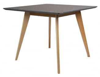 Стол Лунд квадратный 860*860 Мрамор Графит