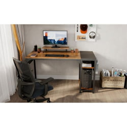 Геймерский стол EUREKA ZX-SS140B-RWB с шириной 140 см Reclaimed Wood